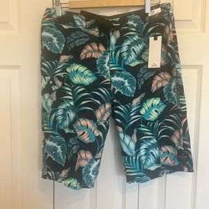 Rip Curl Black and Green Board Shorts Vibrant Swimwear